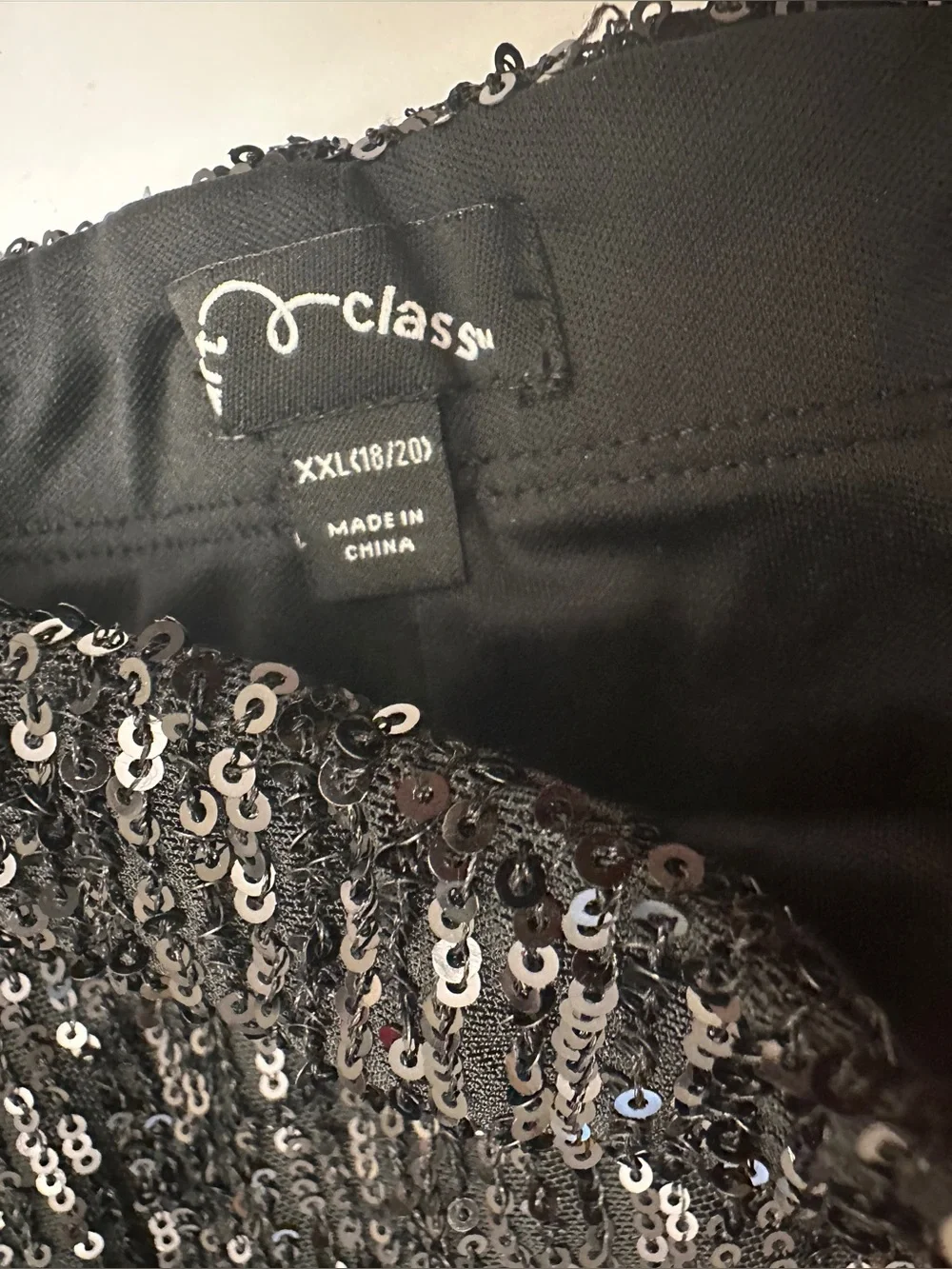 Black Sequin Mini Skirt*Girls Sz~18/20*Art Class - Picture 2 of 4
